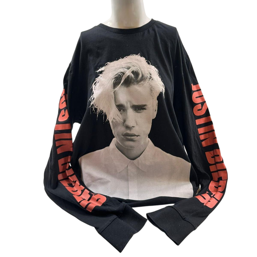 T-shirt manches longues Justin Bieber Purpose Tour Taille L - h&m - Modalova