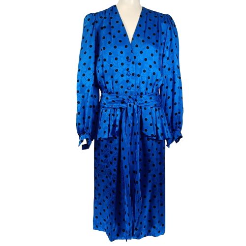 Robe Torrente Haute Boutique Paris à pois taille estimée 42 A3734 - Label Emmaus - Modalova