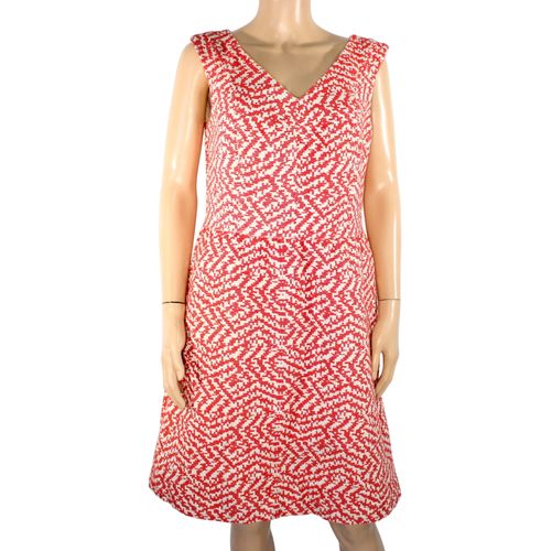 Robe Blanche & Rouge Taille 44 - caroll - Modalova