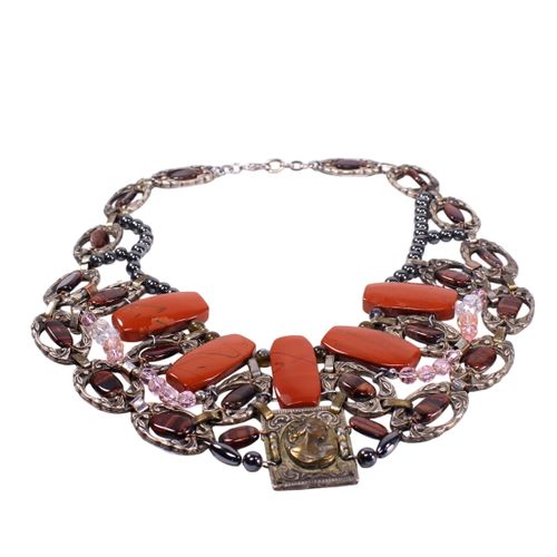 Collier plastron multiples pierres - Label Emmaus - Modalova