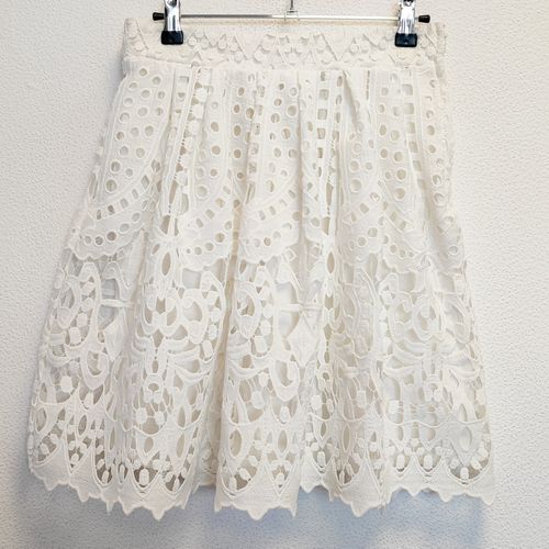 Jupe blanche en broderie "" - 36 - naf naf - Modalova