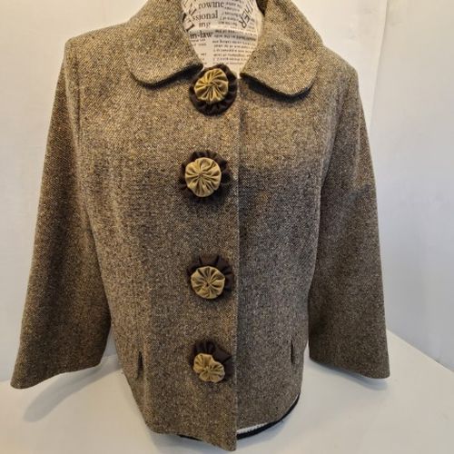 Veste en tweed Taille S  boutons de tissu - h&m - Modalova