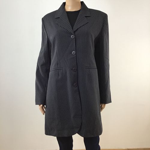 Blazer noir  rayures - T.40 - Label Emmaus - Modalova