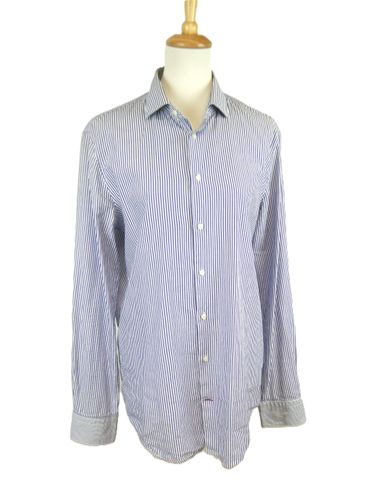 Chemise manches longues encolure tailleur  rayures - Taille 41/XL - tommy hilfiger - Modalova