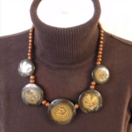 Collier Bohme Chic Avec Pendentifs Motif Mandala Hypnotique - aucune - Modalova