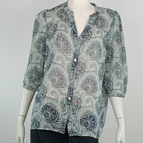 Chemisier de la marque manches longues de couleur meraude taille XL (42) - morgan de toi - Modalova