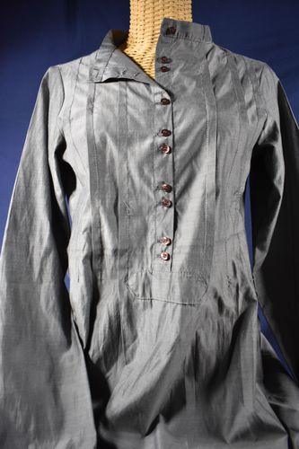 Robe chemise en taffetas " ", taille 38, boutonnage devant, manches longues - la fe maraboute - Modalova