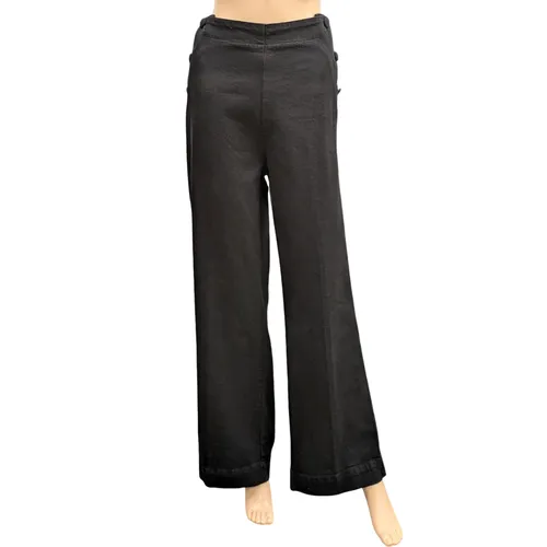 Neuf & tiquette Pantalon large T 42 en toile - monoprix - Modalova