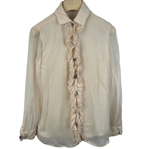 Chemisier beige 100% en soie - Taille 36 - stella forest - Modalova