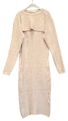 ROBE en lainage sans manche avec un cache paule  manches longues - Taille L - amour et beaut - Modalova