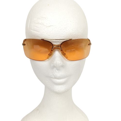 Lunettes de soleil modle Mini Motard 34N - annes 2000 - christian dior - Modalova