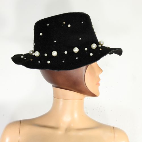 Chapeau Noir Femme Taille 57 - non renseign - Modalova