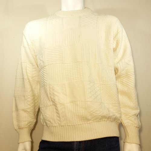 Pull en laine beige vintage - T3 - new man - Modalova