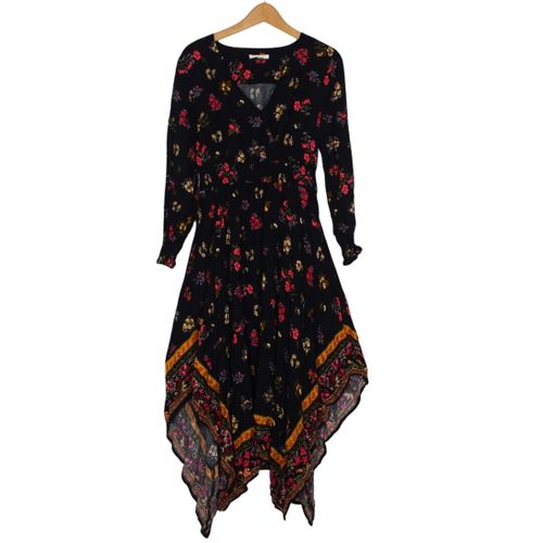 Fminine et Fluide  Robe Longue Florale Asymtrique T40 - springfield - Modalova