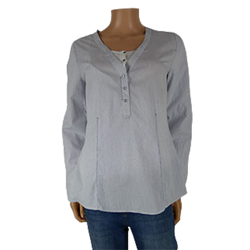 Blouse blanche  rayures bleues - Taille 38 - miss - Modalova