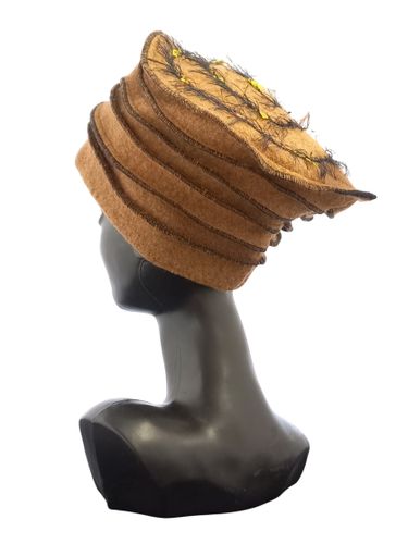 Chapeau bonnet en feutre - fait main - Modalova