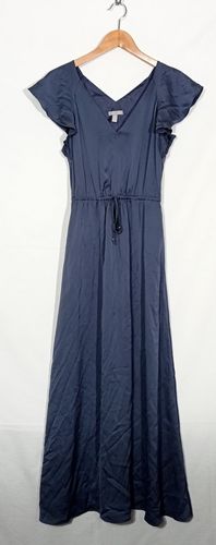 Robe longue bleut satin - - 36 - h&m - Modalova