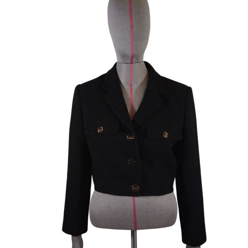 Veste courte en coton, - T 40 - Sandro - Modalova
