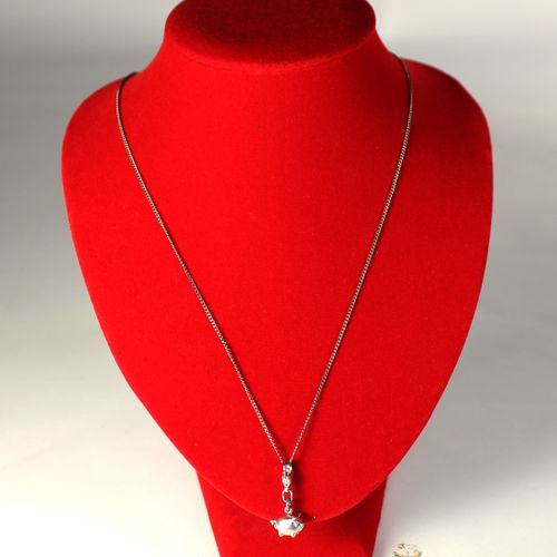 Collier au petit cochon en argent - Label Emmaus - Modalova