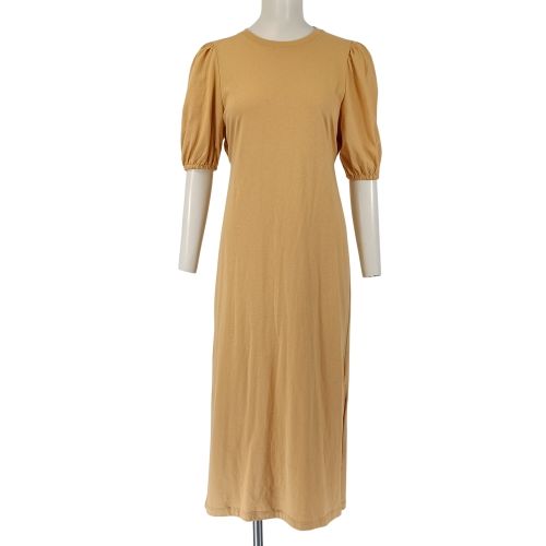 Robe midi taille 36 dos ouvert manches ballon A3817 - Topshop - Modalova
