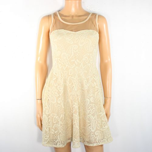 Robe Nude / Beige Clair Dentelle Taille Estime S - non reiseigne - Modalova