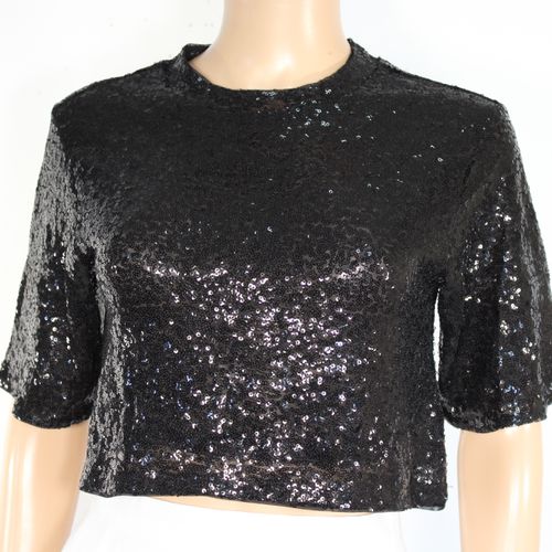 Crop top En Sequins Taille XS - h&m - Modalova