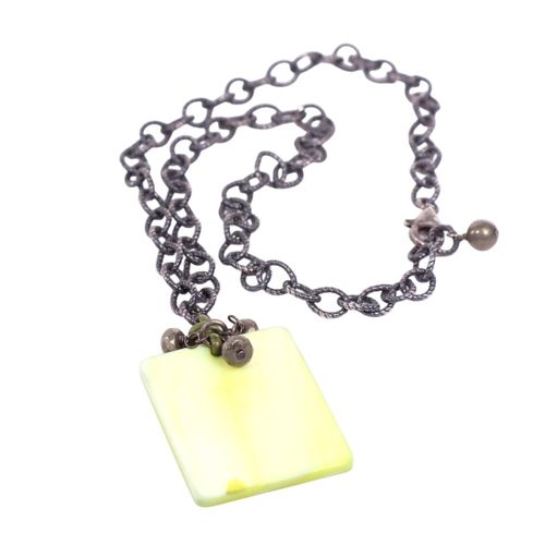 Collier en argent pendentif nacre - Label Emmaus - Modalova