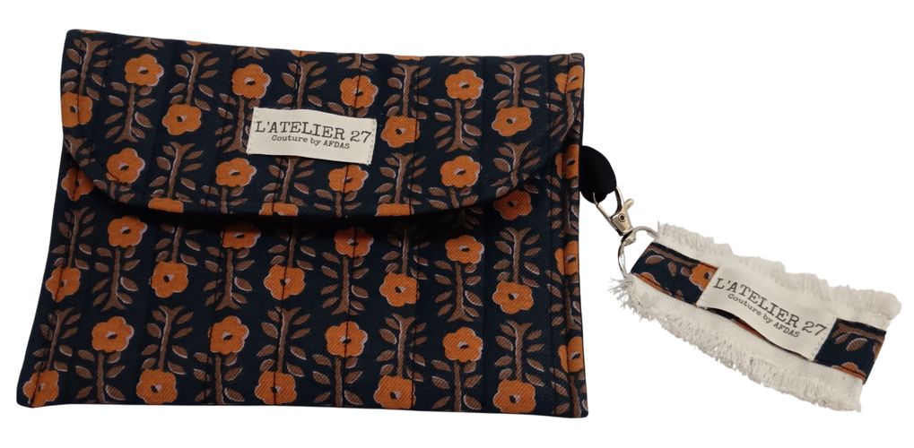 Pochette + porte-clés faits main par l'Atelier 27 - Label Emmaus - Modalova