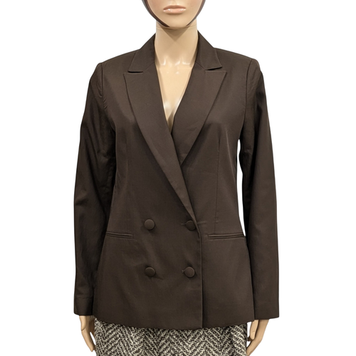 Neuf & tiquette Veste tailleur Premium T 36 Blazer chocolat - monoprix - Modalova