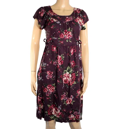Robe Aubergine Fleuris Taille 36 - etam - Modalova