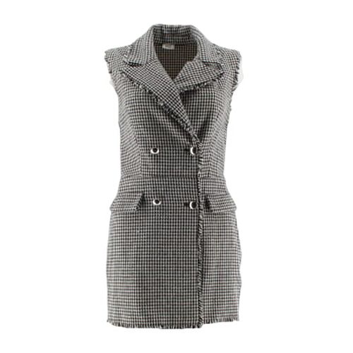 Combi-short et noir imprim pieds de poule - Taille 34 - pimkie - Modalova
