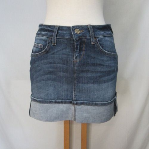 BF217 - Mini jupe en jean  revers - - Taille 36 - liu jo jeans - Modalova