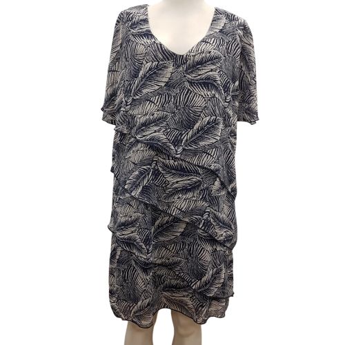 Robe imprim feuillage et blanc - Taille 3 - DPM - Modalova