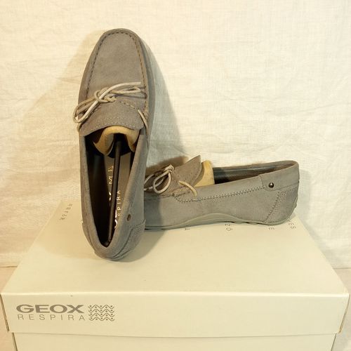 Mocassins gris- Geox- P:41 - geox respira - Modalova