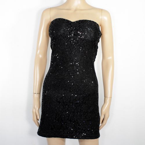 Robe Sequins Noire MIM Taille 36 - mim - Modalova