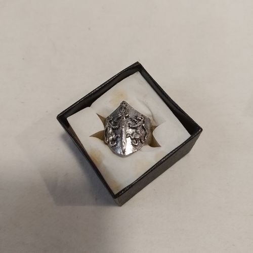 Bague métal armoirie décor épée - Label Emmaus - Modalova