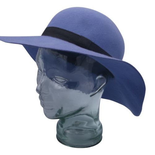 Chapeau bleu et bleu fonc - Label Emmaus - Modalova