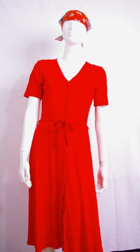 Elgante robe rouge/orange - M - Label Emmaus - Modalova