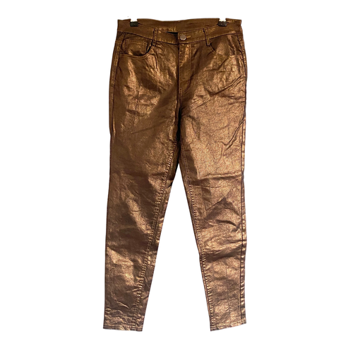 Pantalon de soire Slim - couleur bronze brillante - calzedonia - Modalova