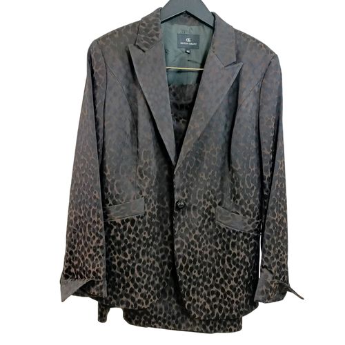 Ensemble Tailleur jupe et veste Olivier Grant motif lopard satin - taille 44 - Gant - Modalova