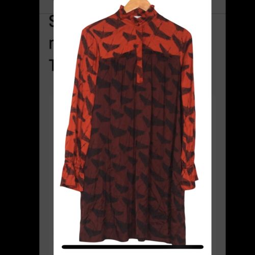 Robe -T2 - fluide Motif Oiseaux - Elgance!  - sandro - Modalova
