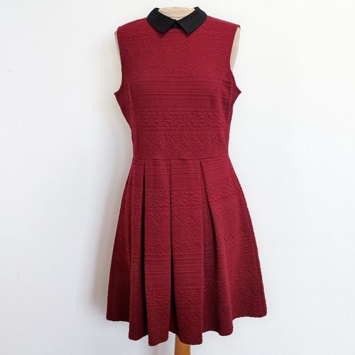 Robe bordeaux texturise - XL - naf naf - Modalova