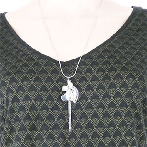 Collier avec pendentif perle feuille - Label Emmaus - Modalova