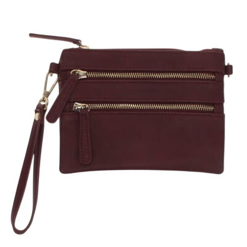 Sac pochette bordeaux - taille 20x15 cm - Label Emmaus - Modalova