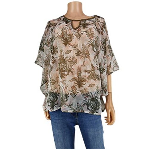 Blouse transparente imprime - Club by - Taille L - Gmo - Modalova