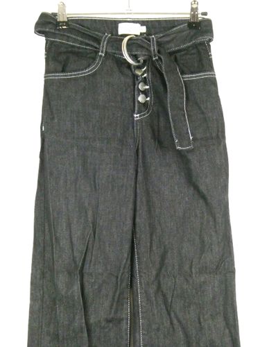 Pantalon jeans ceintur coupe droit - Taille 32/XS - chlo b x na-kd - Modalova