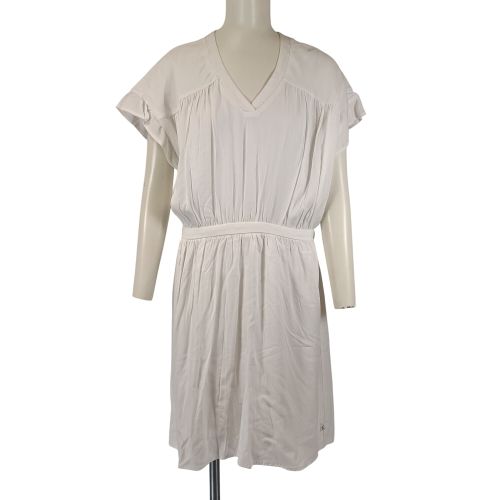Robe blanche taille S fluide volantée A3683 - Le Temps des Cerises - Modalova