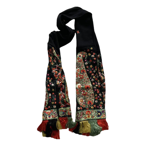 Grand foulard style Paul Smith laine brode et tissu - style paul smith dgriff - Modalova