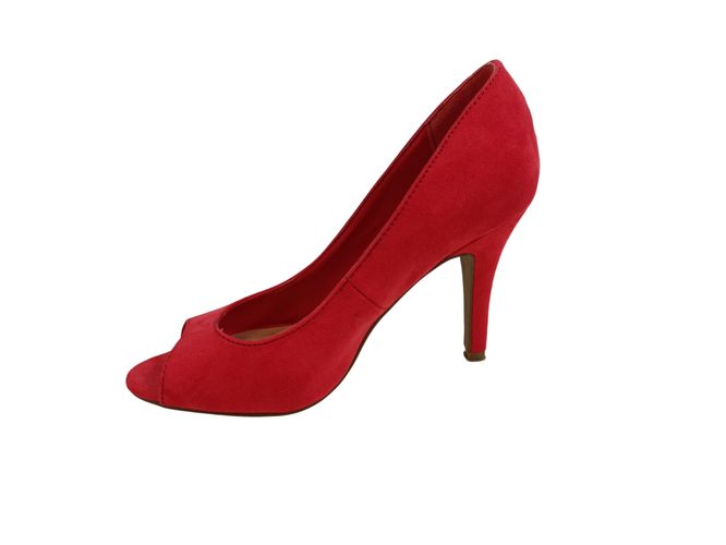 Escarpin - bout ouvert - talons sude - T 36 talon 7cm - etam - Modalova