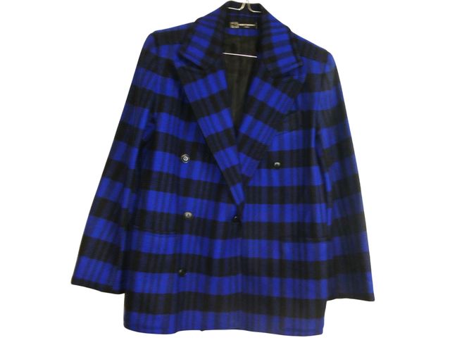 Veste Blazer carreaux noir - Taille 38 - robert chayenko - Modalova